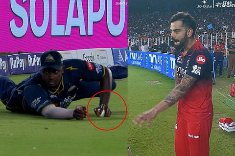 RCB vs GT ಪಂದ್ಯದ ದೃಶ್ಯ