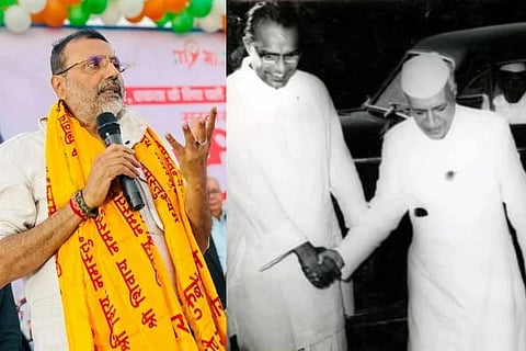 Nishikant Dubey  | ಮಾಜಿ ಮುಖ್ಯಮಂತ್ರಿ ಬಿಜು ಪಟ್ನಾಯಕ್ ಜೊತೆ ಮಾಜಿ ಪ್ರಧಾನಿ ಜವಾಹರಲಾಲ್ ನೆಹರು 