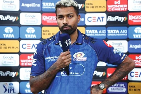 ಮುಂಬೈ ಇಂಡಿಯನ್ಸ್ ತಂಡದ ನಾಯಕ ಹಾರ್ದಿಕ್ ಪಾಂಡ್ಯ