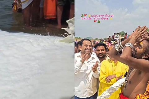 11 ಸಾವಿರ ಲೀ. ಹಾಲನ್ನು ನದಿಗೆ ಚೆಲ್ಲಿದ ಬಾಬಾ 