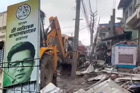 Abhishek Banerjee office | ಅಭಿಷೇಕ್ ಬ್ಯಾನರ್ಜಿ ಕಚೇರಿಗೆ ಬುಲ್ಡೋಜರ್ ಶಾಕ್!