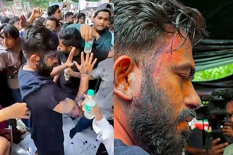 Ink Attack | ಅಭಿಜೀತ್ ದಿಪ್ಕೆ ಮೇಲೆ ಇಂಕ್​ ಎರೆಚಿದ ಮಹಿಳೆ!