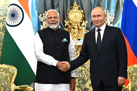 ವ್ಲಾಡಿಮಿರ್​ ಪುಟಿನ್​-ನರೇಂದ್ರ ಮೋದಿ