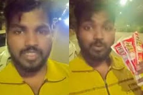 ಯುವತಿಯ ಪ್ರಾಣ ಉಳಿಸಿದ ಡೆಲಿವರಿ ಬಾಯ್​ 