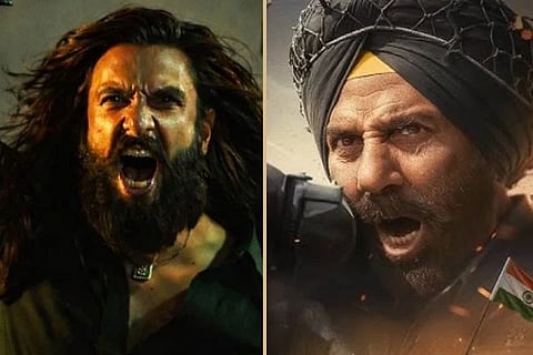 'ಬಾರ್ಡರ್​ 2' ಹಾಗೂ 'ಧುರಂದರ್' ಚಿತ್ರದ ಪೋಸ್ಟರ್​ಗಳು