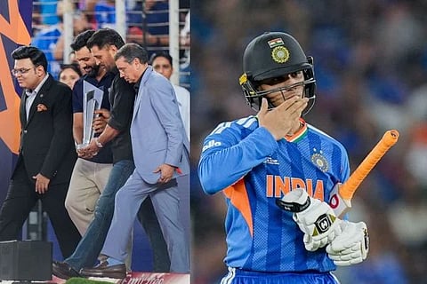 T20 WorldCup Final | ಧೋನಿ-ರೋಹಿತ್ ಸಮ್ಮುಖದಲ್ಲಿ ಟ್ರೋಫಿ ಅನಾವರಣ