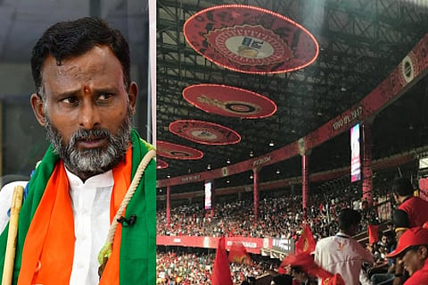 ಕಾಂಗ್ರೆಸ್​ ಶಾಸಕ ವಿಜಯಾನಂದ ಕಾಶಪ್ಪನವರ್​, ಐಪಿಎಲ್​ ಪಂದ್ಯ