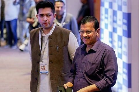 Raghav Chadha | ದೆಹಲಿ ಮಾಜಿ ಸಿಎಂ ಅರವಿಂದ ಕೇಜ್ರಿವಾಲ್​ ಮತ್ತು ಆಪ್​ ಸಂಸದ ರಾಘವ್ ಚಡ್ಡಾ