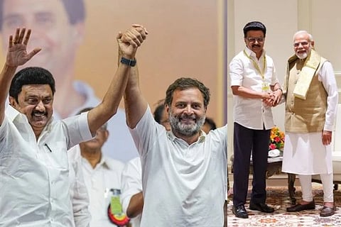DMKvsCongress > ಸಂಸತ್ತಿನಲ್ಲಿ ಹೊಸ ಇತಿಹಾಸ ಬರೆಯುತ್ತಾ ಹಳೆಯ ಒಡನಾಟ..?