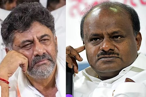 ಸಿಎಂ ಡಿಕೆ ಶಿವಕುಮಾರ್​, ಕೇಂದ್ರ ಸಚಿವ ಎಚ್​ಡಿ ಕುಮಾರಸ್ವಾಮಿ