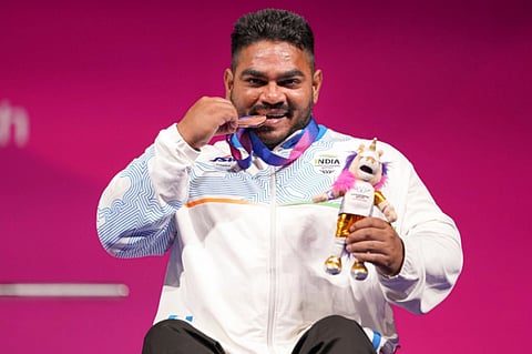 ಕಾಮನ್​ವೆಲ್ತ್​ ಗೇಮ್ಸ್​ನ ಪ್ಯಾರಾ ಪವರ್​ಲಿಫ್ಟಿಂಗ್​ನಲ್ಲಿ ಕಂಚು ಗೆದ್ದ ಝಂಡು ಕುಮಾರ್​ 