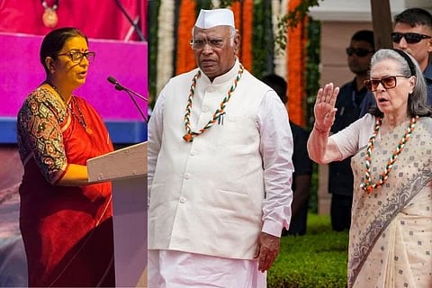  Smriti Irani > ತಡೆಹಿಡಿದ ವಂದೇ ಮಾತರಂ ಸಾಲುಗಳಲ್ಲೇ ಇದೆ ದುರ್ಗಾ ದೇವಿ ಉಲ್ಲೇಖ: ಸ್ಮೃತಿ ಇರಾನಿ ಹೊಸ ಬಾಂಬ್!