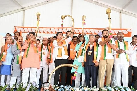  BJP Padayatra | ಭ್ರಷ್ಟ ಕಾಂಗ್ರೆಸ್ ಸರ್ಕಾರವನ್ನು ಬುಡಸಮೇತ ಕಿತ್ತೊಗೆಯಲು ಈ ಪಾದಯಾತ್ರೆ : ಬಿಜೆಪಿ ರಾಜ್ಯಾಧ್ಯಕ್ಷ ಬಿ ವೈ ವಿಜಯೇಂದ್ರ