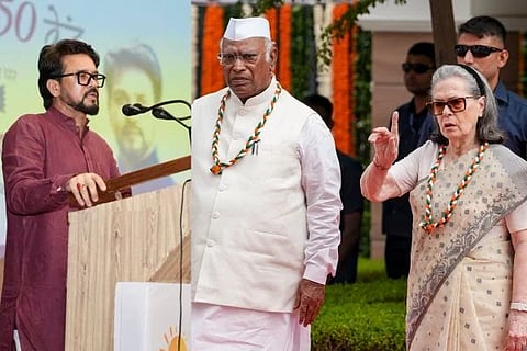 Vande Mataram Row | ವಂದೇ ಮಾತರಂ ವಿವಾದದ ಬೆನ್ನಲ್ಲೇ ಕಾಂಗ್ರೆಸ್‌ಗೆ ಚಾಟಿ ಬೀಸಿದ ಅನುರಾಗ್ ಠಾಕೂರ್! 