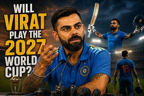 2027ರ ವಿಶ್ವಕಪ್ ಆಡಲ್ವಾ ವಿರಾಟ್? ಕ್ರಿಕೆಟ್ ಲೋಕಕ್ಕೆ ಶಾಕ್ ಕೊಟ್ಟ ಕಿಂಗ್ ಕೊಹ್ಲಿಯ ಬಿಗ್ ಸ್ಟೇಟ್‌ಮೆಂಟ್! ರನ್ ಮಷೀನ್ ಕೊಟ್ಟ ಉತ್ತರಕ್ಕೆ ಬೆಚ್ಚಿಬಿದ್ದ ಫ್ಯಾನ್ಸ್!
