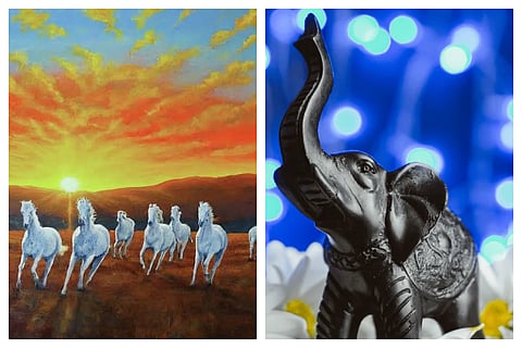Horse Or Elephant For Home Success And Peace