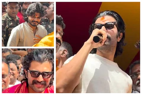 Vijay Deverakonda celebrate Bonalu festival in Hyderabad