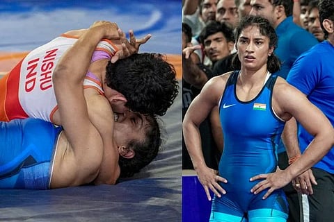 ಏಷ್ಯನ್ ಗೇಮ್ಸ್ ಕುಸ್ತಿ ಆಯ್ಕೆ ಟ್ರಯಲ್ಸ್‌: ನಿಶು ವಿರುದ್ಧ 7-6 ಅಂತರದ ರೋಚಕ ಜಯ ಸಾಧಿಸಿ ಸೆಮಿಫೈನಲ್‌ಗೆ ಲಗ್ಗೆ ಇಟ್ಟ ವಿನೇಶ್ ಫೋಗಟ್