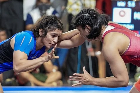 ಏಷ್ಯನ್ ಗೇಮ್ಸ್ ಕುಸ್ತಿ ಆಯ್ಕೆ ಟ್ರಯಲ್ಸ್‌: ಸೆಮಿಫೈನಲ್‌ನಲ್ಲಿ 4-6 ಅಂತರದಿಂದ ಮೀನಾಕ್ಷಿ ವಿರುದ್ಧ ಸೋತ ವಿನೇಶ್ ಫೋಗಟ್