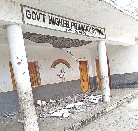 school roof collapses