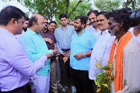 ಹುಣಸೂರು ತಾಲೂಕಿನಲ್ಲಿ ಬರ ಅಧ್ಯಯನ ನಡೆಸಿದ್ದ ಮೈಸೂರು ಜಿಲ್ಲಾ ಉಸ್ತುವಾರಿ ಸಚಿವ ಡಾ.ಯತೀಂದ್ರ ಸಿದ್ದರಾಮಯ್ಯ