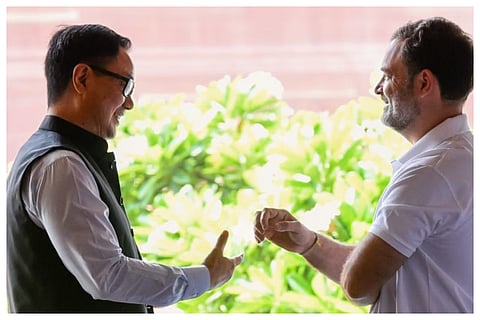 Kiren Rijiju Dares Congress to Back Women's Reservation Bill After Rahul Gandhi's Video