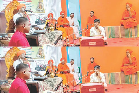 ಬಿಸರಳ್ಳಿ ಗ್ರಾಮದ ಗವಿಸಿದ್ಧೇಶ್ವರ ಶಾಖಾ ಮಠದಲ್ಲಿ ಗವಿಸಿದ್ದೇಶ್ವರ ಪುರಾಣ ಪ್ರವಚನ ಅಂಗವಾಗಿ ಧಾರ್ಮಿಕ ಸಭೆ ನಡೆಯಿತು. ಸಿದ್ಧೇಶ್ವರ ಸ್ವಾಮೀಜಿ, ಗುರುಶಾಂತವೀರ ಸ್ವಾಮೀಜಿ, ಮಹಾಂತ ಶ್ರೀಗಳು, ಸಂಗಮೇಶ ಸ್ವಾಮೀಜಿ, ಶಿವಶಾಂತವೀರ ಸ್ವಾಮೀಜಿ ಇದ್ದರು.