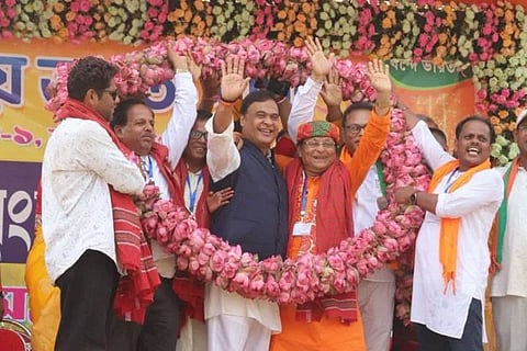 ಅಸ್ಸಾಂನಲ್ಲಿ ಎನ್‌ಡಿಎ ಹ್ಯಾಟ್ರಿಕ್; ಮೇ 12ಕ್ಕೆ ನೂತನ ಸರ್ಕಾರದ ಪ್ರಮಾಣ ವಚನ; ಮತ್ತೆ ಗದ್ದುಗೆ ಏರುತ್ತಾರಾ ಹಿಮಂತ? ಪ್ರಧಾನಿ ಮೋದಿ ಭಾಗಿ ಸಾಧ್ಯತೆ! 