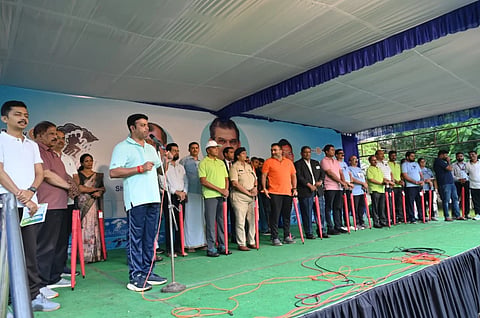 ಉಜಿರೆಯಲ್ಲಿ ರೈನಥಾನ್ ಓಟಕ್ಕೆ ಶಾಸಕ ಹರೀಶ್ ಪೂಂಜ ಚಾಲನೆ ನೀಡಿದರು. ಅನಿಲ್ ಕುಮಾರ್ ಕೆ., ಡಾ.ಸತೀಶ್ಚಂದ್ರ ಎಸ್., ಶ್ರೀಧರ್ ಕೆ.ವಿ., ರಾಘವೇಂದ್ರ ಪಿದಮೇಲೆ, ಜಗದೀಶ್ ಮುಗಳಿ ಮೊದಲಾದವರಿದ್ದರು.  