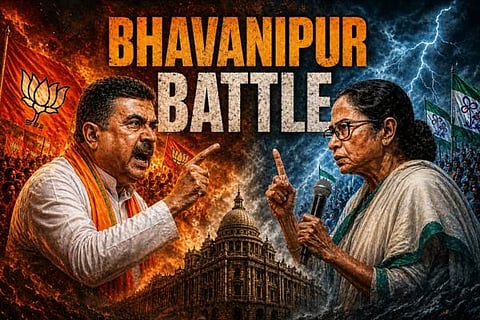 ಬಿಜೆಪಿ ಸುನಾಮಿಯಲ್ಲಿ ಕೊಚ್ಚಿ ಹೋಗುತ್ತಾ ದೀದಿ ಭದ್ರಕೋಟೆ? ಸುವೇಂದು ಮೈಂಡ್ ಗೇಮ್! ಭವಾನಿಪುರ ರಣಕಣದಲ್ಲಿ ಮಮತಾ ಸೈಲೆಂಟ್ ಆಗಿದ್ದೇಕೆ..? 