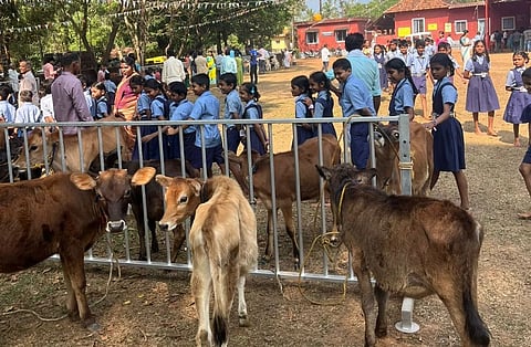 ಮಾಳ ಸರ್ಕಾರಿ ಶಾಲಾ ಆವರಣದಲ್ಲಿ ನಡೆದ ಕರು ಪ್ರದರ್ಶನ. ಮುಖ್ಯ ಪಶುವೈದ್ಯಾಧಿಕಾರಿ ಡಾ.ಸುನೀಲ್ ಕುವಾರ್ ಕೆ.ಬಿ., ಮುಖ್ಯ ಪಶುವೈದ್ಯಾಧಿಕಾರಿಗಳಾದ ಡಾ.ಉದಯ ಕುವಾರ್ ಶೆಟ್ಟಿ, ಡಾ.ಪ್ರದೀಪ್ ಎನ್.ಕೊಂಡೀಜಿ ಮತ್ತಿತರರು ಉಪಸ್ಥಿತರಿದ್ದರು.