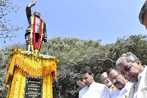 ವಿಧಾನಸೌಧ ಮುಂಭಾಗ ನೇತಾಜಿ ಪ್ರತಿಮೆ ಮರುಸ್ಥಾಪನೆ