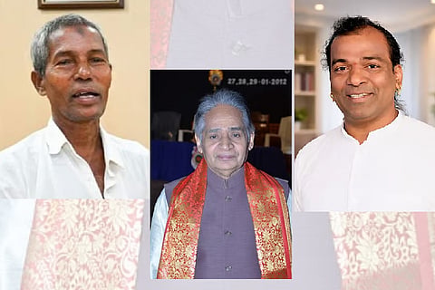  ಅಕ್ಷರ ಸಂತ ಹರೇಕಳ ಹಾಜಬ್ಬ, ಯಕ್ಷಗಾನ ಕಲಾವಿದ ಸೂರಿಕುಮೇರು ಕೆ.ಗೋವಿಂದ ಭಟ್,  ದೈವ ನರ್ತಕ ರವೀಶ್ ಪಡುಮಲೆ.