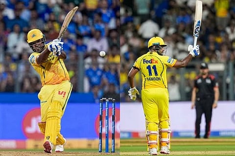 ವಾಂಖೆಡೆಯಲ್ಲಿ ಸ್ಯಾಮ್ಸನ್ ಅಬ್ಬರ: ಮುಂಬೈಗೆ 208 ರನ್​ಗಳ ಬೃಹತ್ ಗುರಿ ನೀಡಿದ ಸಿಎಸ್‌ಕೆ