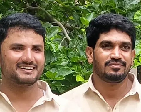 ಆತ್ಮಹತ್ಯೆ ಮಾಡಿಕೊಂಡ ಹರೀಶ್, ರುದ್ರೇಶ್. 