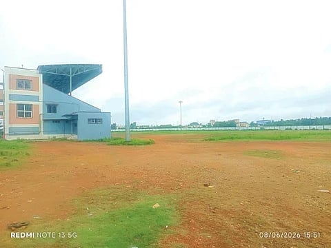 ದಾವಣಗೆರೆಯ ಎಸ್ಸೆಸ್ಸೆಂ ನಗರದ ನೂತನ ಕ್ರೀಡಾಂಗಣ.