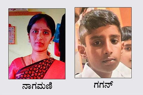 Mother and son die after being hit by a bus.