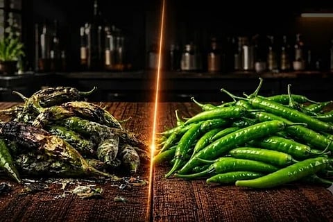 Green Chili Storage ಸಾಂದರ್ಭಿಕ ಚಿತ್ರ