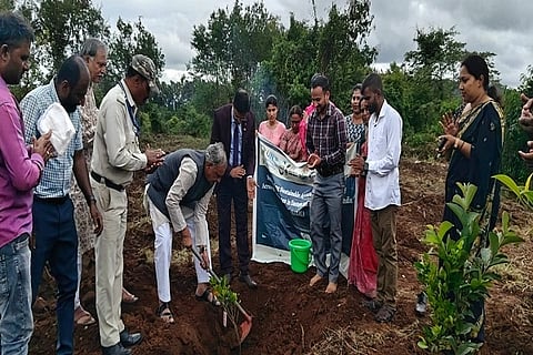 ವಿಶ್ವಸಂಸ್ಥೆಯ ಪರಿಸರ ಸಂರಕ್ಷಣೆಯ ಯೋಜನೆ ಅಡಿಯಲ್ಲಿ ಕೊಡಗು ವಿಶ್ವವಿದ್ಯಾಲಯದ ಚಿಕ್ಕಅಳುವಾರ ಜ್ಞಾನ ಕಾವೇರಿ ಆವರಣದಲ್ಲಿ 1,325 ಸಸಿಗಳನ್ನು ನೆಟ್ಟು ಸಂರಕ್ಷಿಸುವ ಕಾರ್ಯಕ್ರಮಕ್ಕೆ ಬಸವರಾಜ ಹೊರಟ್ಟಿ ಚಾಲನೆ ನೀಡಿದರು. ಡಾ. ಮೃತ್ಯುಂಜಯ ಶೆಟ್ಟರ, ಪ್ರೊ. ಅಶೋಕ ಸಂಗಪ್ಪ, ಆಲೂರ, ಕೃಷ್ಣಮೂರ್ತಿ ಮತ್ತಿತರರು ಇದ್ದರು.