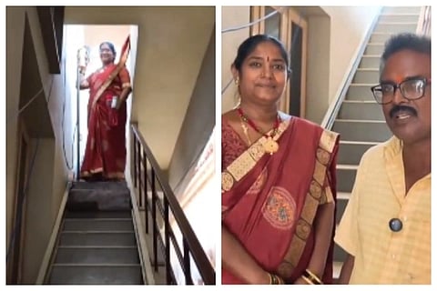  husband in Andhra builds desi escalators for wife