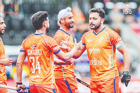 ಹಾಕಿ ವಿಶ್ವಕಪ್: ಭಾರತ ಭರ್ಜರಿ ಗೆಲುವಿನ ಆರಂಭ, ನಾಯಕ ಹರ್ಮಾನ್‌ಪ್ರೀತ್ ಅವಳಿ ಗೋಲಿನ ಕಮಾಲ್