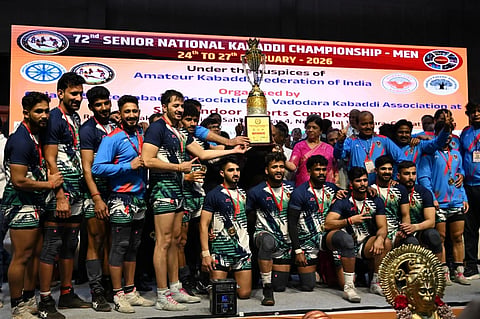 72ನೇ ರಾಷ್ಟ್ರೀಯ ಕಬಡ್ಡಿ ಚಾಂಪಿಯನ್​ಷಿಪ್​ನಲ್ಲಿ ಭಾರತೀಯ ರೈಲ್ವೇಸ್​ಗೆ ಪ್ರಶಸ್ತಿ