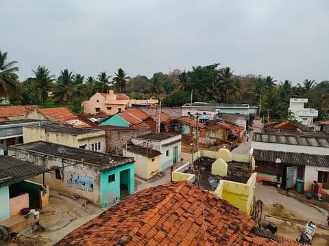ಕಟಮಾನದೊಡ್ಡಿ ಗ್ರಾಮದ ವಿಹಂಗಮ ನೋಟ. 