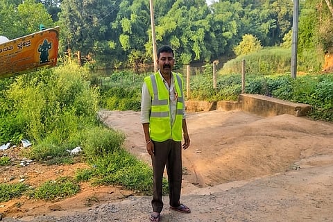 ಕುಶಾಲನಗರದಲ್ಲಿ ಕಾವೇರಿ ನದಿಯ ರಕ್ಷಣೆಗಾಗಿ ನೇಮಕವಾಗಿರುವ ವಿಶೇಷ ಕಾವಲುಗಾರ