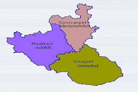  ಕೊಡಗು ನಕಾಶೆ