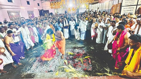 ಕೋಟದ ಅಮೃತೇಶ್ವರೀ ದೇವಸ್ಥಾನದಲ್ಲಿ ವಾರ್ಷಿಕ ಗೆಂಡೋತ್ಸವ ಕಾರ್ಯಕ್ರಮ ಶನಿವಾರ ಸಂಪನ್ನಗೊಂಡಿತು