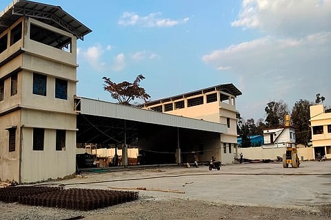 ಭರದಿ0ದ ನಡೆಯುತ್ತಿರುವ ಕುಶಾಲನಗರದ ಕೆಎಸ್‌ಆರ್‌ಟಿಸಿ ಡಿಪೋ ನಿರ್ಮಾಣ ಕಾಮಗಾರಿ