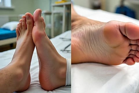 Swelling legs ಸಾಂದರ್ಭಿಕ ಚಿತ್ರ