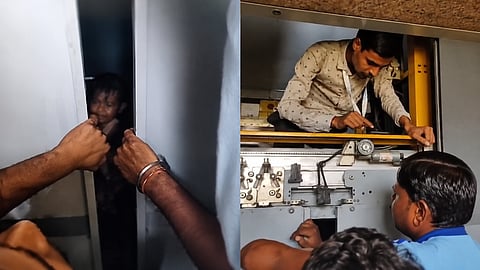 ಲಿಫ್ಟ್‌ನಲ್ಲಿ ಸಿಲುಕಿದ್ದ ಬಾಲಕಿ