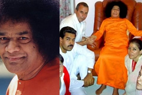 ಸತ್ಯ ಸಾಯಿ ಬಾಬಾ ಜತೆ ನಿಕೋಲಸ್ ಮಡುರೊ ಕುಟುಂಬ